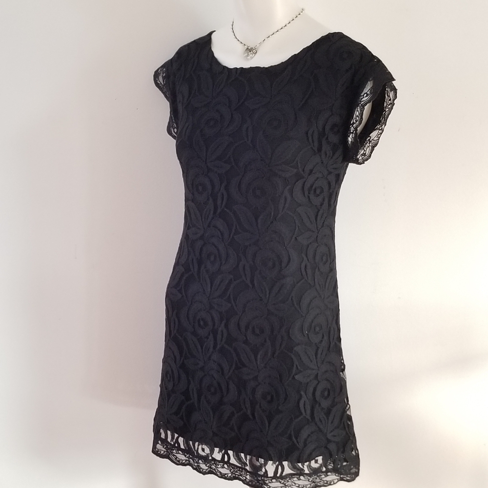 Fire los angeles Black Lace sleeveless Mini Dress